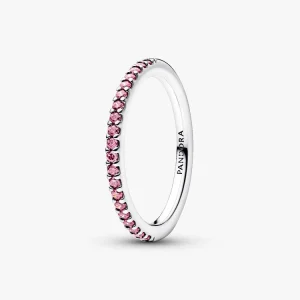 Anel Aro Rosa Brilhante